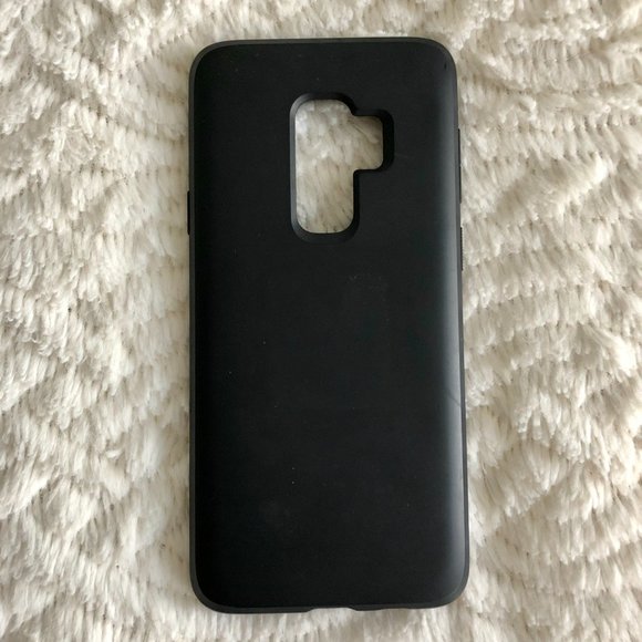 Samsung Galaxy S9+ Accessories Lot Black Soft Feel Case Spigen Screen Protector - Picture 5 of 6